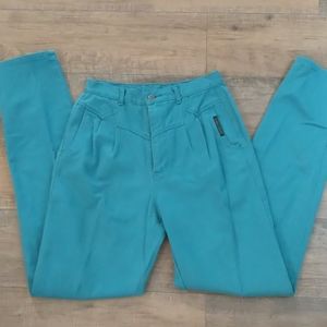Vintage teal Rockies Rocky Mountain highrise